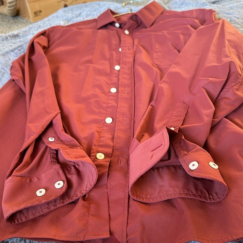 Untuckit Lightweight Performance Red Gironde Shir… - image 5